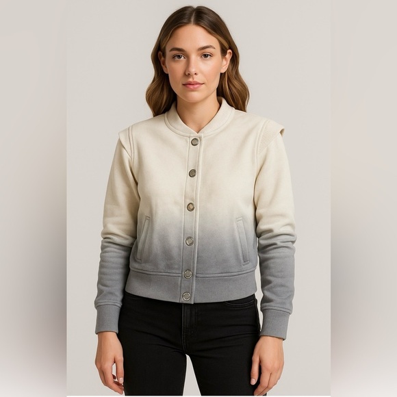 525 America Sweaters - 525 America Ombre Cotton Button Front Jacket XS NWT PTP 18